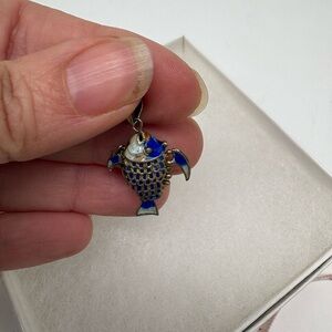 Vintage Asian Articulated Enamel Fish Pendant